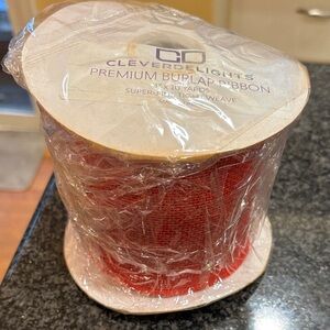 CleverDelights Premium Burlap Ribbon